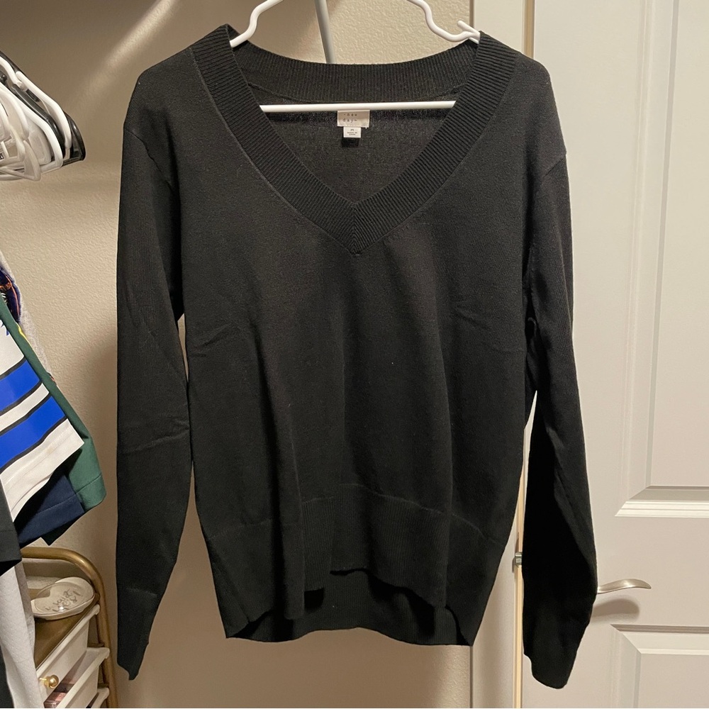 Classic Black V-Neck Sweater